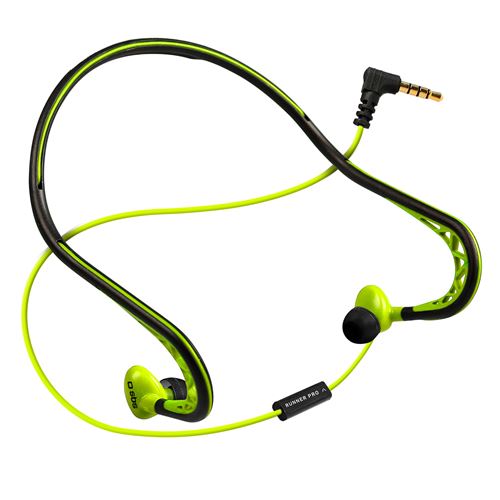 SBS Runner Neck Sport Stereo Arch Earbud - Écouteurs avec micro - intra-auriculaire - montage derrière le cou - filaire - jack 3,5mm
