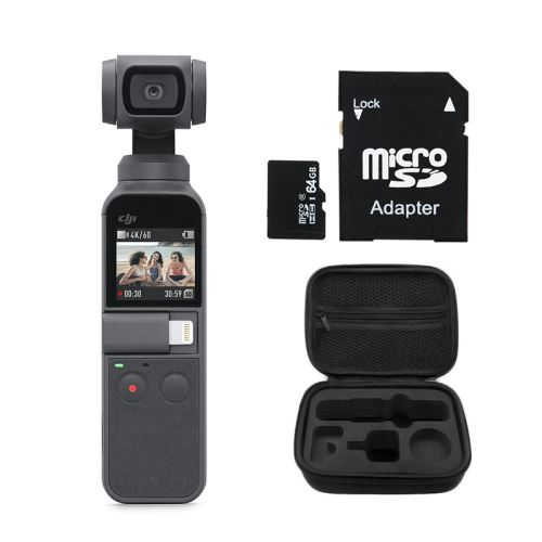 DJI OSMO Pocket + Carte TF 64Go + Sac