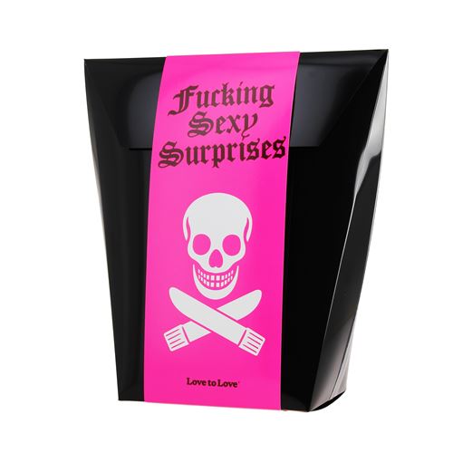 LOVE TO LOVE Fucking Sexy Surprises - Pochette Surprise de Gifts pour Jeu de Couple Erotique, 5 Cadeaux Coquins