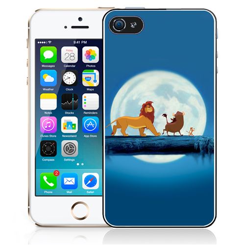 Coque pour iPhone 5C roi lion lune