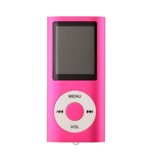 4 1.8 écran vidéo MP4 Radio lecteur vidéo de musique carte SD / TF Hot Pink