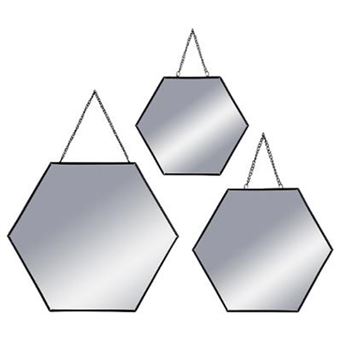 Paris Prix Lot De 3 Miroirs M/étal Ronds 29cm Or