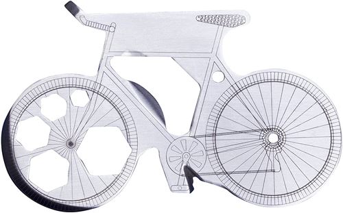 thumbsUp! vélo de course multi-outils acier argent
