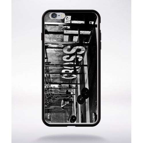 Coque Crossfit Compatible Apple Iphone 6 Plus Bord Noir Silicone