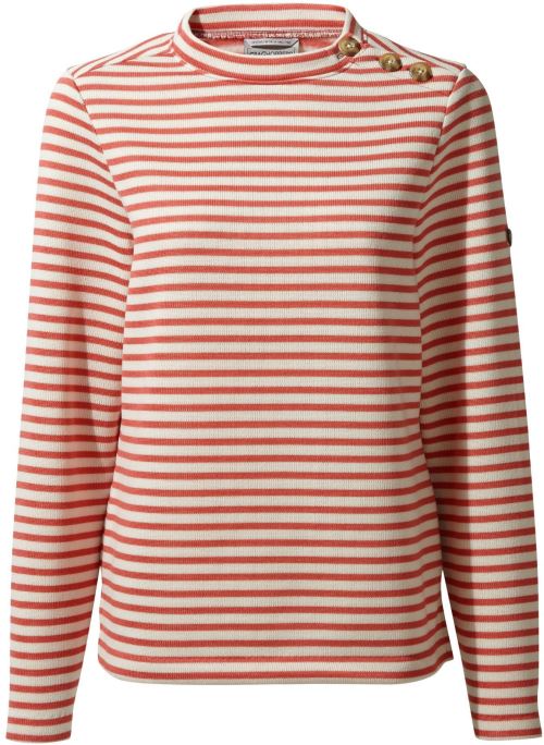 Craghoppers pull Balmoral dames polyester rose/blanc