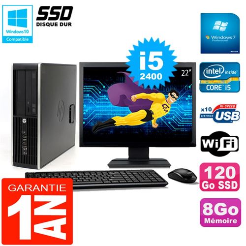Acheter Pc hp compaq 8300 sff ecran 22' core i5-2400 ram 8go disque 120 go ssd wifi w7 État correct - 239,00 € Pc hp compaq 8300 sff ecran 22' core i5-2400 ram 8go disque 120 go ssd wifi w7 État correct - Hewlett-Packard reconditionné disponible sur Fnac