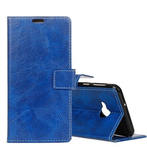HTC U11 Life Housse Etui Cuir PU Effet Peau rétro Bleu ALS53152