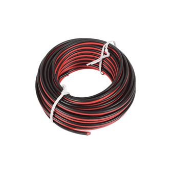 Câble d'enceinte Cordon d'enceinte CCA rouge / noir 2x 2.5mm Reel