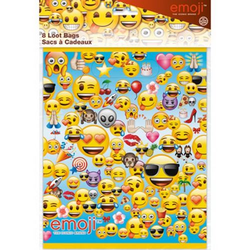 Sacs Emoji Party Loot [8 par paquet]