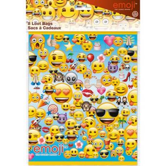 Sacs Emoji Party Loot [8 par paquet] - 1