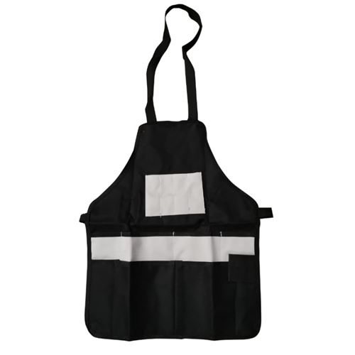 Tablier Cuir multifonctions à poches AWELCO 45 X 56 CM NOIR ET GRIS