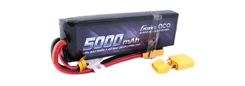 Lipo 2S 7.4V 5000mAh prise XT90