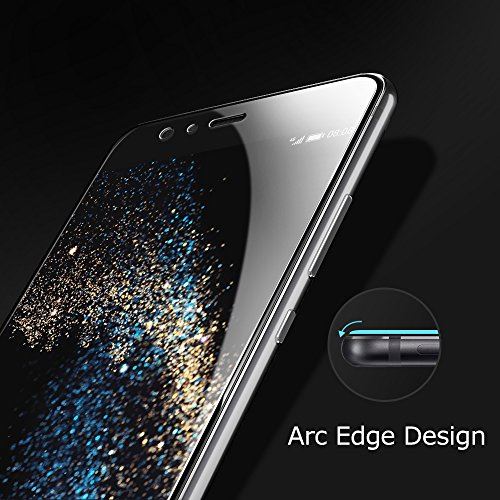 Verre Trempé P10 SUERW [2-Pack] Vitre Film Protection d'écran Compatible avec Huawei P10 (0.25mm, 9H Dureté, 99% Transparence)