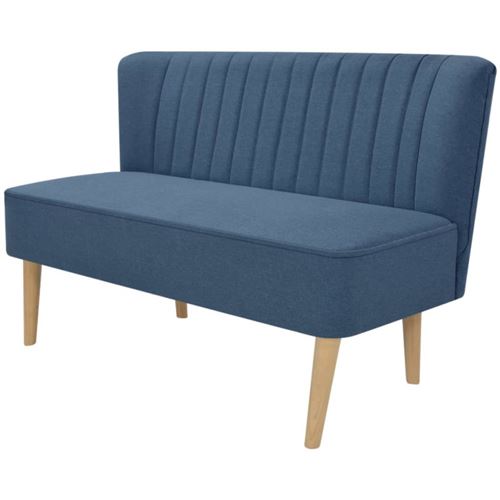 vidaXL Bank 117x55,5x77 cm stof blauw