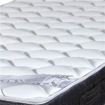 Matelas Robinson 140x190 - Ressorts ensachés - Hauteur 21 cm - Indépendance couchage