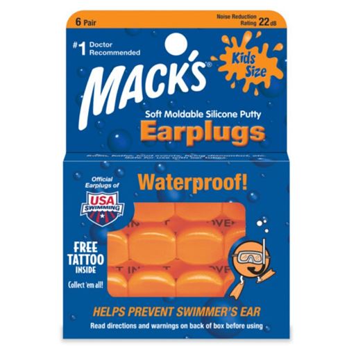 Bouchons d'Oreilles Waterproof Enfants Mack's