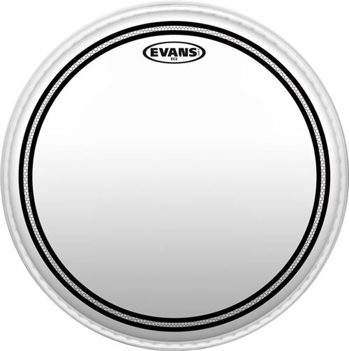 Peau Evans EC2S transparente pour tom de 15 pouces - TT15EC2S