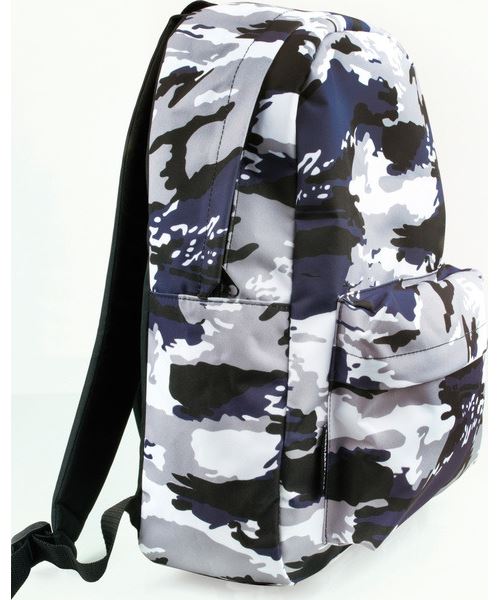Eberhard Faber EF-577631 Sac à dos camouflage bleu marine avec compartiment pour ordinateur portable et poche avant
