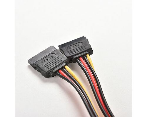 Câble D'alimentation 6 Broches Mâle Vers 3 X SATA 15 Broches - 80 Cm, 18 AWG, Pour Alimentations Modulaires RM/RMX