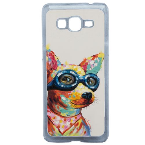 Coque Peinture Chihuahua À Lunette Compatible Samsung Grand Prime Transparent