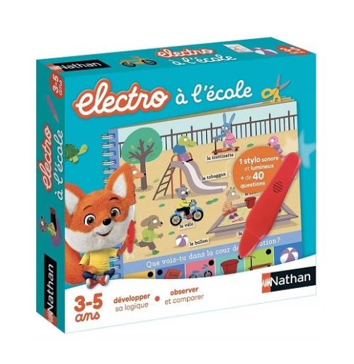 Jeu petit electro a l'ecole 3-5 ans - stylo sonore et lumineux