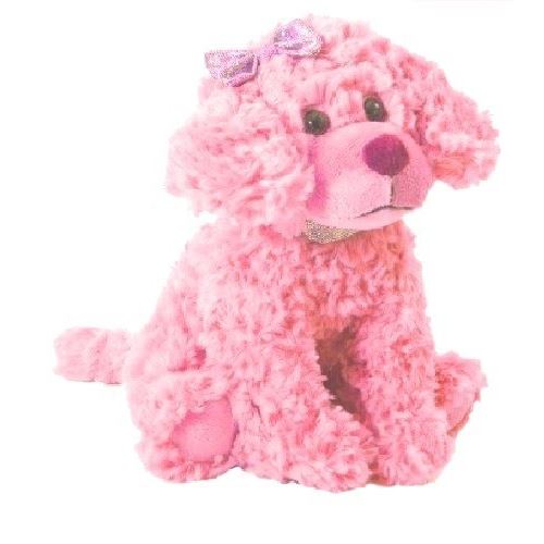 The Petting Zoo Posh Plush Pink Scruffy Dog - 11 Inches