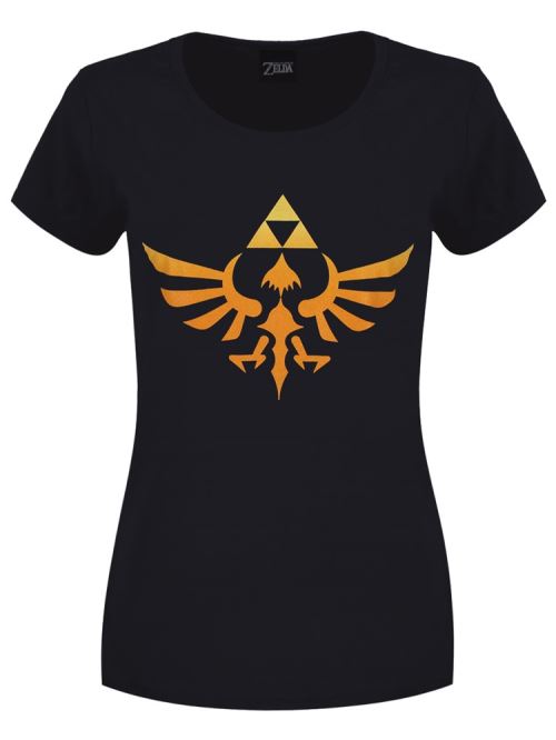 The Legend of Zelda T-Shirt Nintendo Hyrule Kingdom Logo Femme Noir - Taille XXL