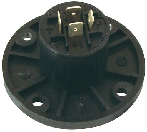 Valueline SPK-4CR Connecteur Haut-parleur 4 Pôles Femelle Pvc Noir