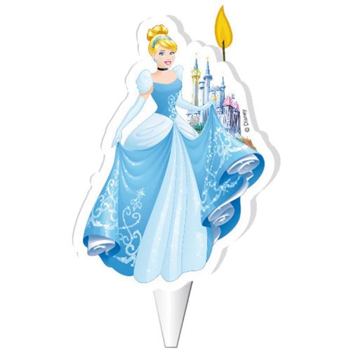 bougie 2d cendrillon 7,5 cm