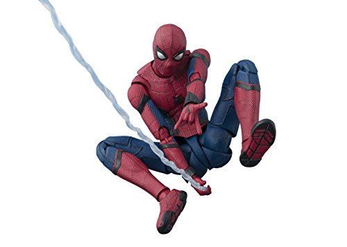 SH Figuarts Spider-Man (Retrouvailles) Figurine mobile peinte en PVC ABS d'environ 145 mm