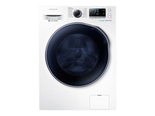 Samsung Wd80J6410Aw - Machine À Laver Séchante - Largeur : 60 Cm - Profondeur : 60 Cm - Hauteur : 85 Cm - Chargement Frontal - 58 Litres - 8 Kg - 1400 Tours/Min - Blanc