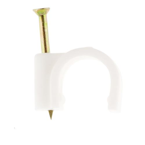 Zenitech Blanc - Lot De 100 Crochets De Fixation Ø12mm
