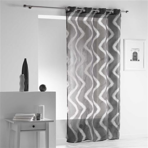 Panneau a oeillets 140 x 240 cm voile sable crash fils coupes zappy Anthracite