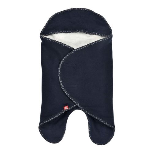 Couverture Babynomade® double polaire 0-6m Bleu marine