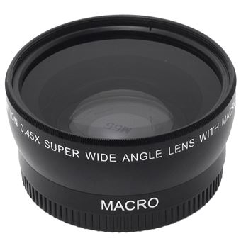 Hd 55Mm Grand Angle 0.45X Avec Macro Objectif Pour Appareil Photo Reflex Numérique 55Mm MK4144 - 1