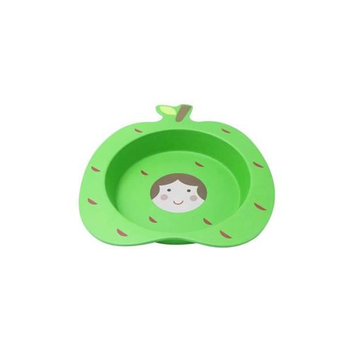 PLASTOREX Assiette bambou - Pomme