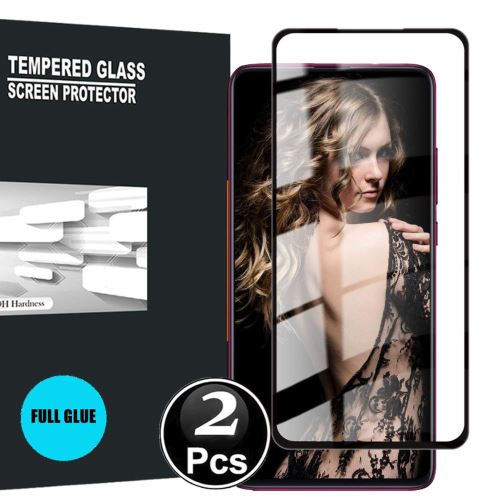 Xiaomi Mi 9T Vitre protection d'ecran en verre trempé incassable protection integrale Full 3D Tempered Glass FULL GLUE - [X2-Noir]