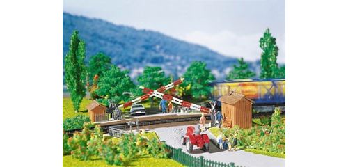 Faller 120172 H0 Beschrankter Bahnübergang