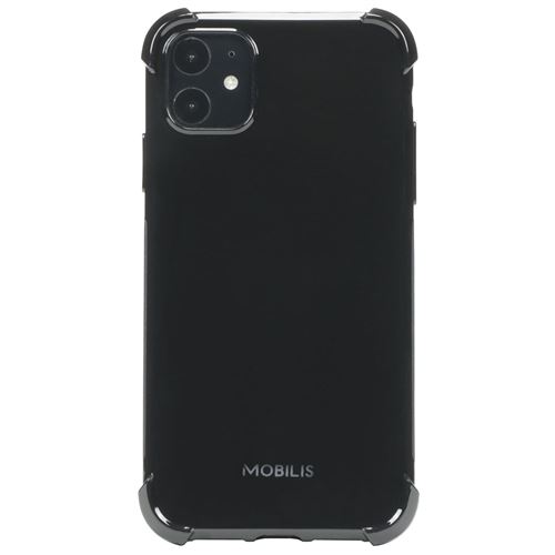 Mobilis R-Series - Achterzijde behuizing voor mobiele telefoon - zwart - slank ontwerp - voor Apple iPhone 11