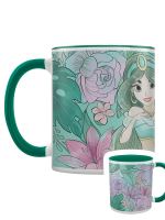 Mug Disney Aladdin Jasmine floral vert