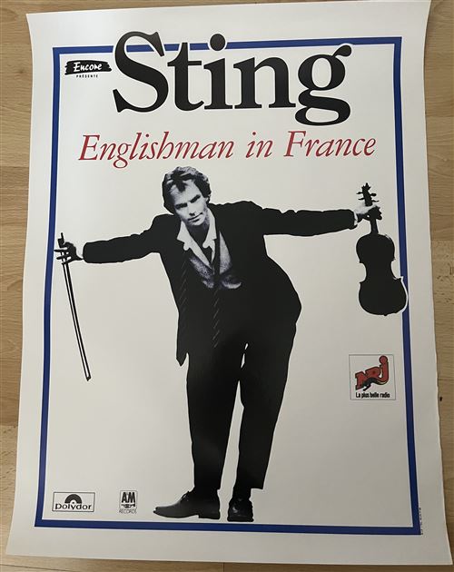 Affiche - STING - Englishman in France - 40x60cm