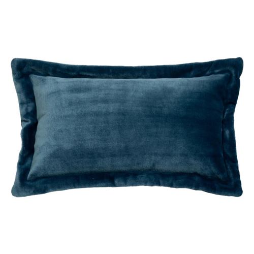 Non Communiqué Bleu Atmosphera Créateur D'intérieur - Coussin Déco Flanelle "Cuddly" 38X58cm Égéen