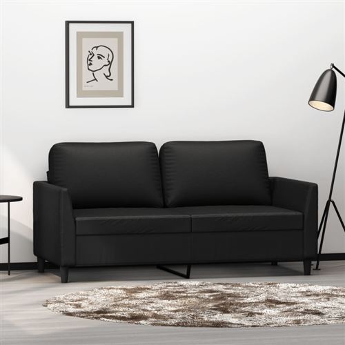 Non Communiqué Noir Vidaxl Canapé À 2 Places 140 Cm Similicuir