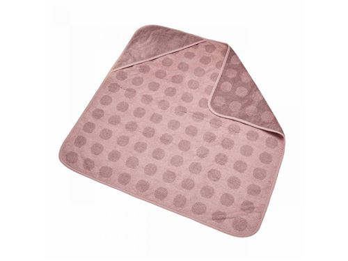 Leander - Cape de bain en coton BIO, Rose de Bois