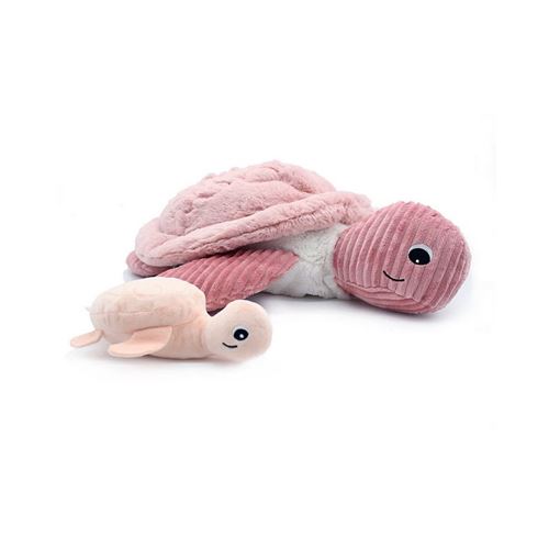 Non Communiqué Rose Peluche Tortue Géante Sauvenou Maman Et Son Bébé - Les Ptipotos