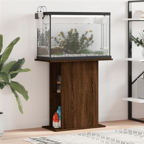 Meilleurs prix pour vidaXL Support d'aquarium chêne marron 36x75x72,5 cm bois d'ingénierie