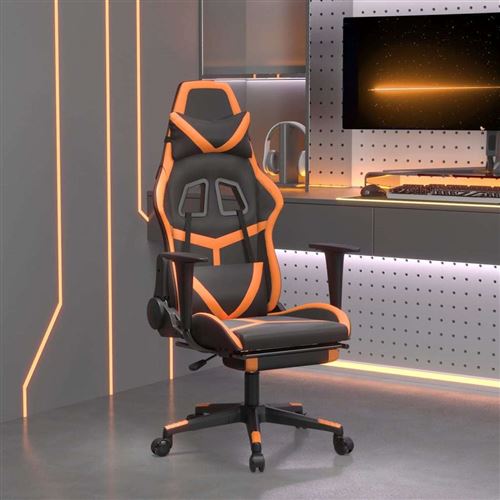 Vidaxl Noir/Orange Chaise De Jeu - & - Image 3