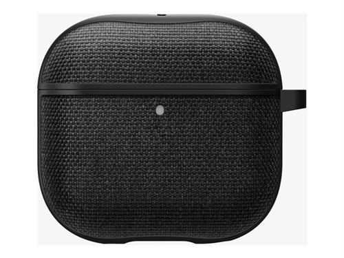 Spigen Urban Fit - Étui pour boîtier de chargement des écouteurs sans fil - polycarbonate, tissu tricoté - noir - pour Apple AirPods 4, 4 with Active Noise Cancellation