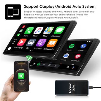 Autoradio CarPlay RoverOne Android Auto 2Go RAM 32Go ROM GPS