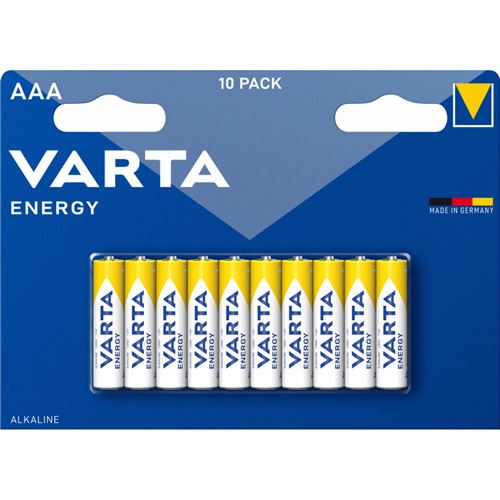 Varta - Blister de 10 Piles Alcalines ENERGY AAA